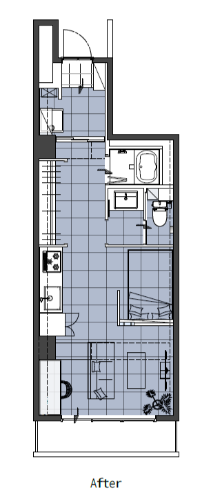 ヴィンテージなホテルライクルーム-ラワンデザイン- | 文京区　BEFORE